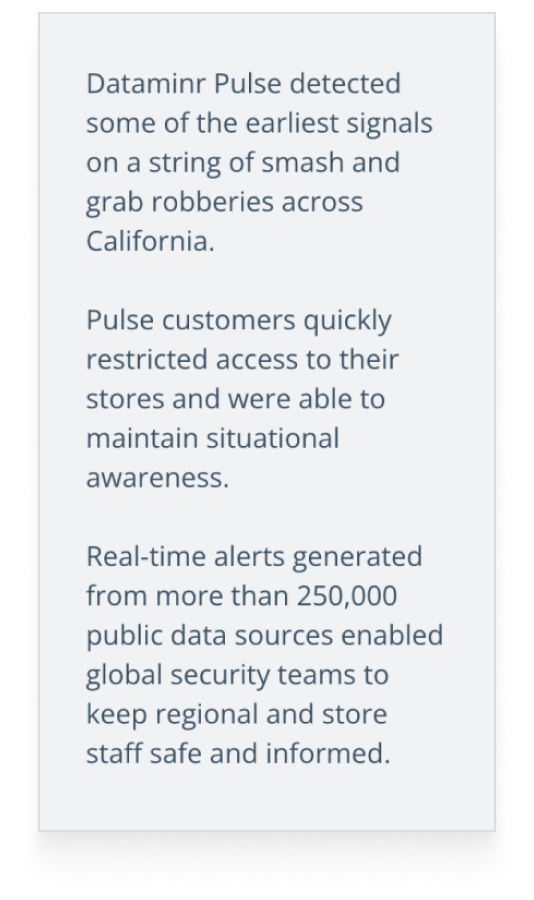 Comprehensive event detection